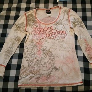 Harley-Davidson Womens Long Sleeve Graphic Tee